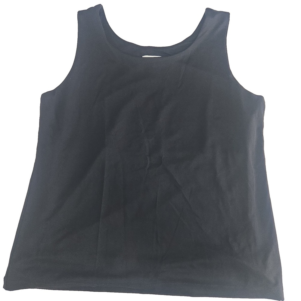 Chico's Size 1 Black Tank Top Double Layered